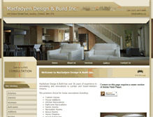 Tablet Screenshot of macfadyendesign.on.ca